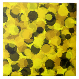 Modelo inspirador do abstrato sunflower