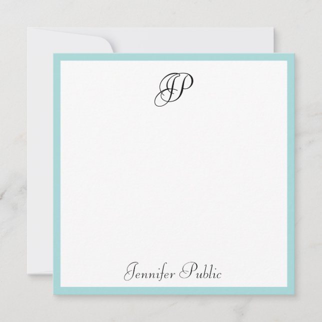 Modelo minimalista de monograma caligrafia moderna (Frente)