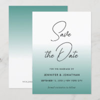 Modelo Minimalista Moderno em Azul Turquesa Tipogr