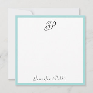 Modelo Minimalista Monograma de Caligrafia Moderna