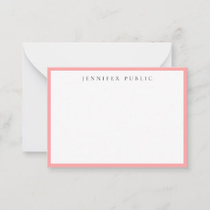 Modelo Minimalista Nome Rosa Bege Branco Elegante