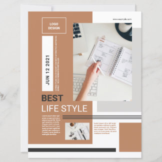 Modelo mínimo do folheto | Limpo e moderno