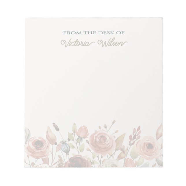 Modelo para Bloco de Notas Personalizável (Frente)