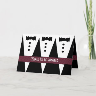 Modelo para Convite PAGE BOY - 3 Tuxedos