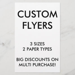 Modelo Personalizado de Vazio de Folhetos de 5,5 x