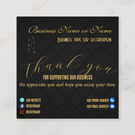 Modelo Personalizado Obrigado Cartão de visita com