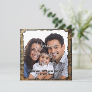 Modelo personalizável de apergaminho queimado