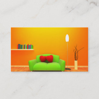 modelo profissional do cartão de negócio caseiro