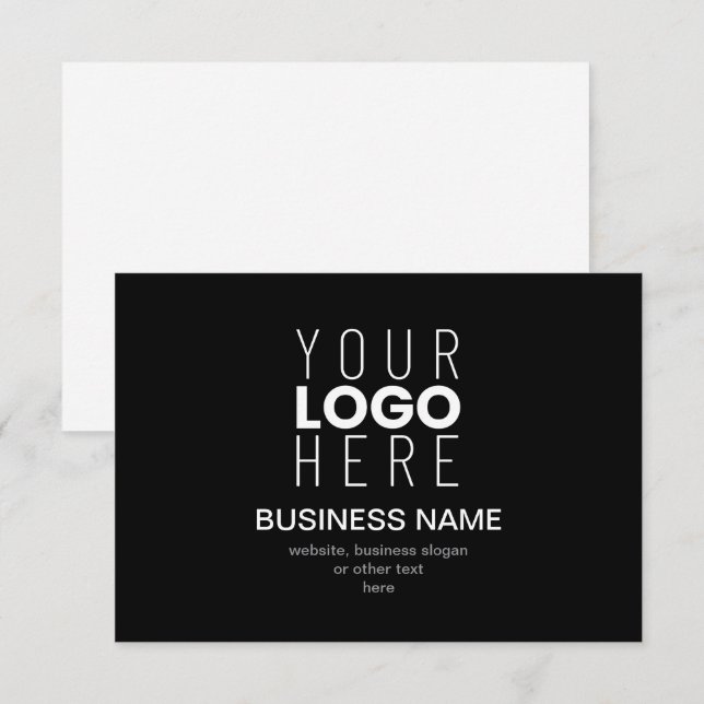 Modelo Promocional Simples para o Logotipo da sua  (Frente/Verso)