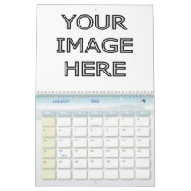 Modelo vazio personalizado costume do calendário