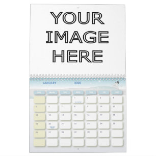 Modelo vazio personalizado costume do calendário