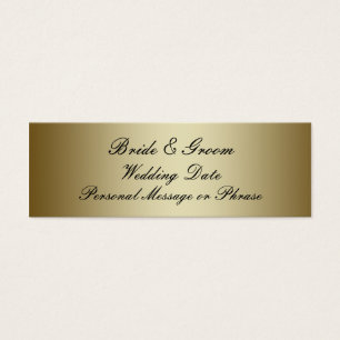 Modelo Wedding personalizado ouro do Tag do favor