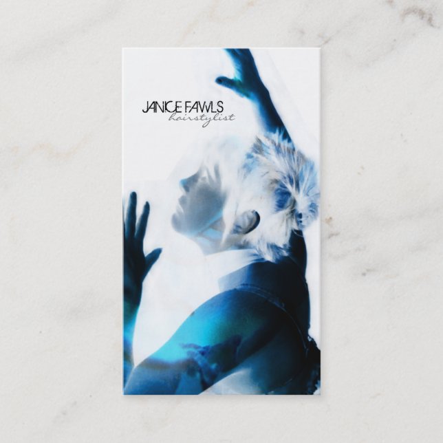 Modelos de cartão de negócios do Hairstylist do (Frente)