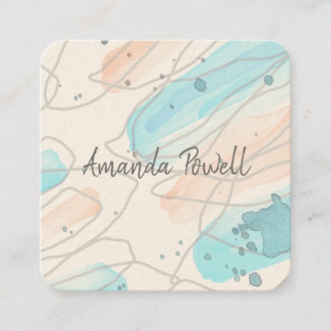 modelos de cartões de visitas personalizados de co (Frente)