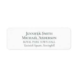 Modelos de Etiquetas de Endereço de Retorno Person