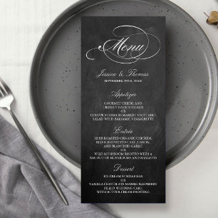 Modelos de Menu de Casamento de Chalkboard Elegant