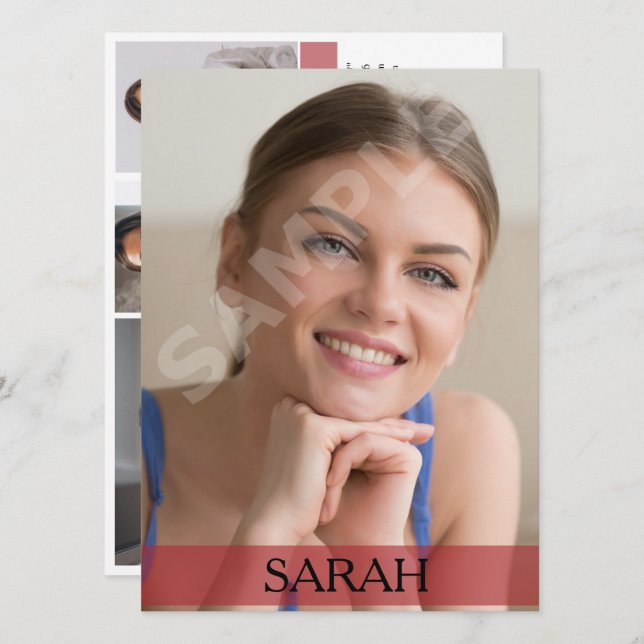 Modelos do cartão dos comp(s) (Frente/Verso)