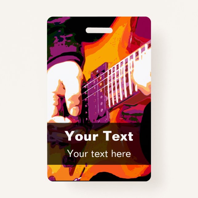 Modelos do crachá do evento do concerto da música (Frente)