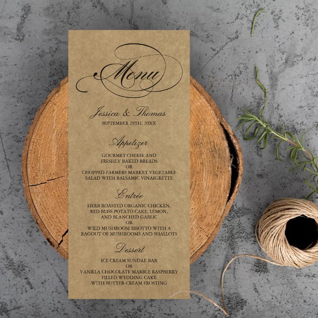 Modelos Elegante Kraft Wedding (Criador carregado)