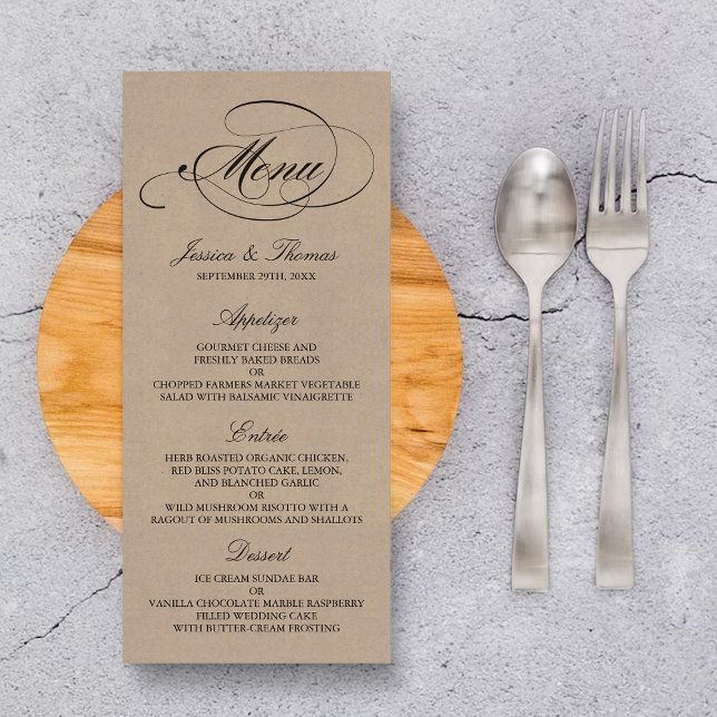 Modelos Elegante Kraft Wedding (Criador carregado)