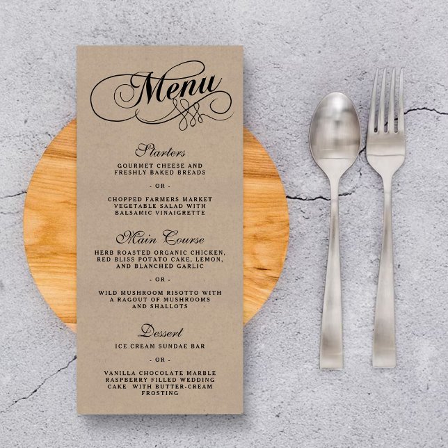 Modelos Elegante Kraft Wedding (Criador carregado)