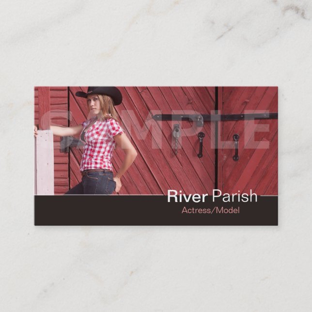 Modelos ou Atores de Cartão de visita de Captura (Frente)