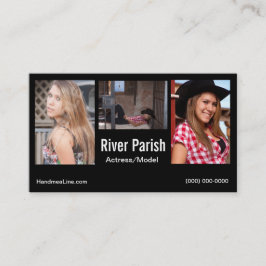 Modelos ou atores do cartão de visita do Headshot