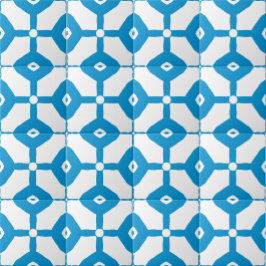 Modern Abstract Blue White Blocks Dots Pattern