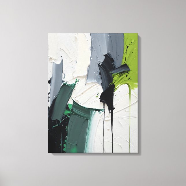 Modern Abstract Painting Canvas Print (Frente)