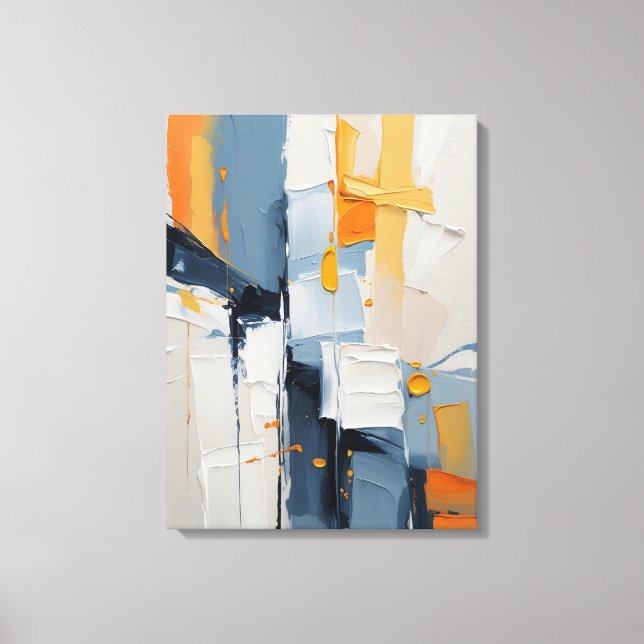 Modern Abstract Painting Canvas Print (Frente)