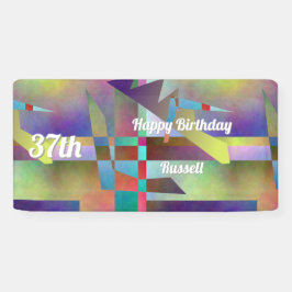 Modern Abstract Pattern Birthday Celebration
