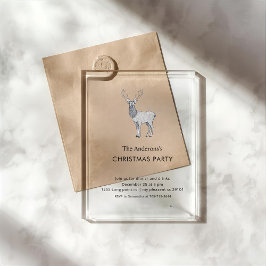 Modern Acrylic Reindeer Christmas Party