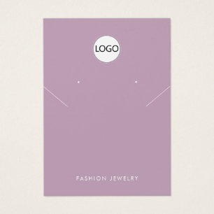 Modern Adicione seu logotipo Necklace Earring Disp