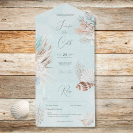 Modern Aqua Ocean Concha Sem Casamento Jante