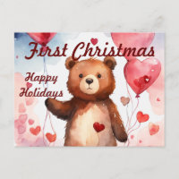 Modern Baby Primeiro Cartão de Natal