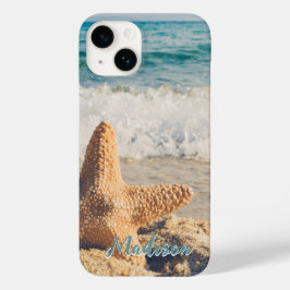 Modern Beach Starfish Shell Sky Personalizado