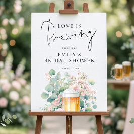 Modern Beer Love is Brewing Welcome Bridal Shower