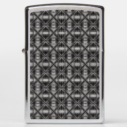 Modern Black and White Tartan