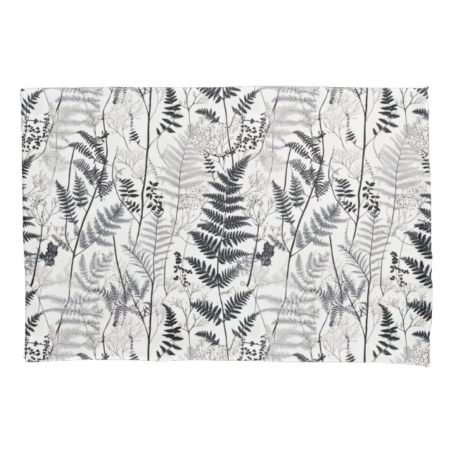 Modern black fern pattern  (Frente)