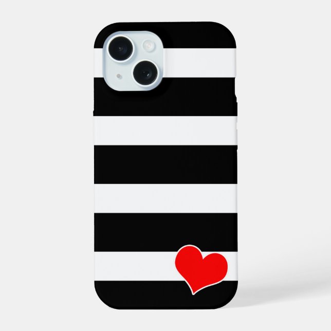 Modern Black & White Striped (Verso)