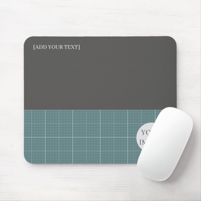 Modern Blueprint Geometric Grid Mousepad MP01 (Com mouse)