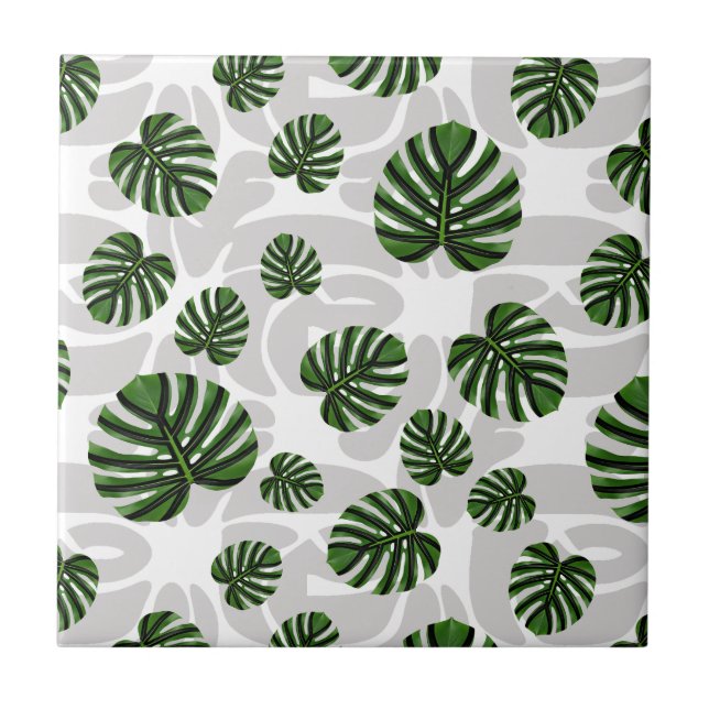 Modern Boho Botanical Leaves Pattern (Frente)