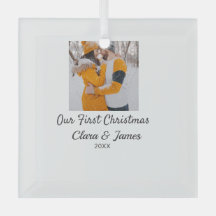 Modern boho nosso primeiro nome de casal de Natal