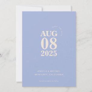 Modern Bold Salve A Data Convite De Casamento