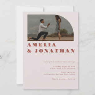Modern Bold Wedding   Convite de Fotografia Boho A