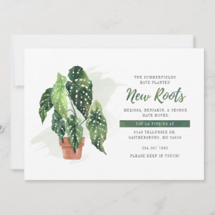 Modern Botanical Boho Nós Movemos Novas Raízes