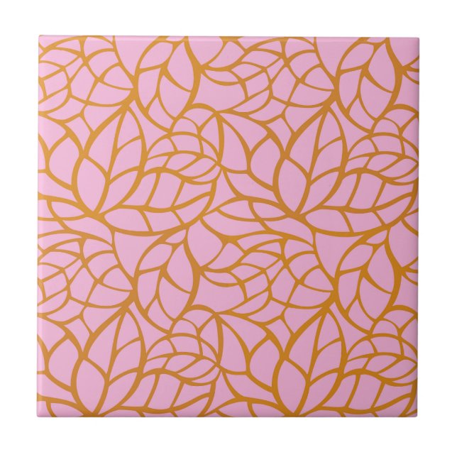 Modern Botanical Decorative Tile | Ceramic Tile (Frente)