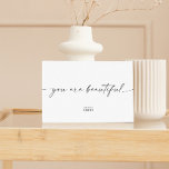 Modern Branded You Is BeauLinda Cartões de agradec<br><div class="desc">A Moderna Disse Que Você É Bonita. Pequena empresa agradece cartões. Obrigado moderno.</div>