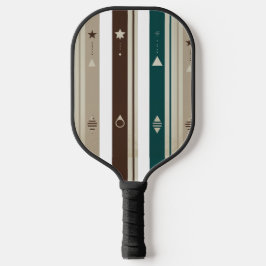 Modern Celestial Triple Vertical Stripe Pickleball