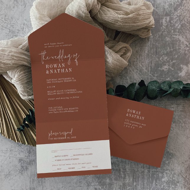 Modern Chic Terracotta Wedding (Criador carregado)